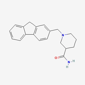 molecular formula C20H22N2O B5229668 1-(9H-fluoren-2-ylmethyl)-3-piperidinecarboxamide 