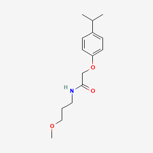 molecular formula C15H23NO3 B5229704 2-(4-isopropylphenoxy)-N-(3-methoxypropyl)acetamide 