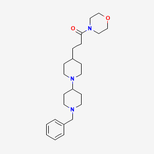 molecular formula C24H37N3O2 B5229723 1'-benzyl-4-[3-(4-morpholinyl)-3-oxopropyl]-1,4'-bipiperidine 