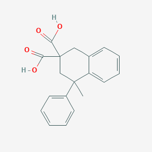 molecular formula C19H18O4 B5229797 4-methyl-4-phenyl-3,4-dihydro-2,2(1H)-naphthalenedicarboxylic acid 