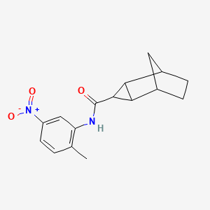 molecular formula C16H18N2O3 B5229826 N-(2-methyl-5-nitrophenyl)tricyclo[3.2.1.0~2,4~]octane-3-carboxamide 