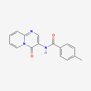molecular formula C16H13N3O2 B5229896 4-methyl-N-(4-oxo-4H-pyrido[1,2-a]pyrimidin-3-yl)benzamide 