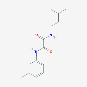 molecular formula C14H20N2O2 B5229919 N-(3-methylbutyl)-N'-(3-methylphenyl)ethanediamide 