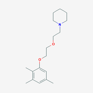 molecular formula C18H29NO2 B5229924 1-{2-[2-(2,3,5-trimethylphenoxy)ethoxy]ethyl}piperidine 