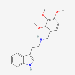 molecular formula C20H24N2O3 B5229932 2-(1H-indol-3-yl)-N-(2,3,4-trimethoxybenzyl)ethanamine 