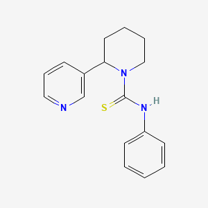 molecular formula C17H19N3S B5229937 N-phenyl-2-(3-pyridinyl)-1-piperidinecarbothioamide 