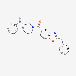 molecular formula C26H21N3O2 B5229980 2-[(2-benzyl-1,3-benzoxazol-5-yl)carbonyl]-2,3,4,9-tetrahydro-1H-beta-carboline 