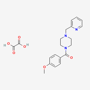 molecular formula C20H23N3O6 B5229985 1-(4-methoxybenzoyl)-4-(2-pyridinylmethyl)piperazine oxalate 