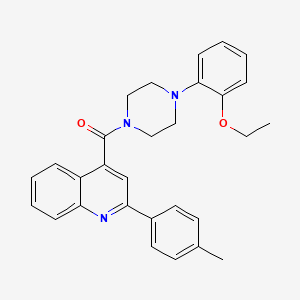 molecular formula C29H29N3O2 B5229999 4-{[4-(2-ethoxyphenyl)-1-piperazinyl]carbonyl}-2-(4-methylphenyl)quinoline 