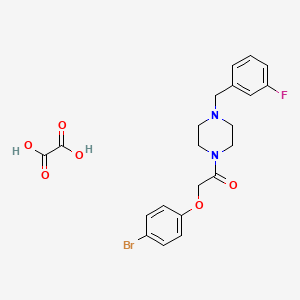 1-[(4-bromophenoxy)acetyl]-4-(3-fluorobenzyl)piperazine oxalate