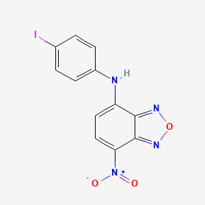molecular formula C12H7IN4O3 B5230034 N-(4-iodophenyl)-7-nitro-2,1,3-benzoxadiazol-4-amine 