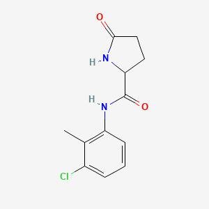 molecular formula C12H13ClN2O2 B5230054 N-(3-chloro-2-methylphenyl)-5-oxoprolinamide 