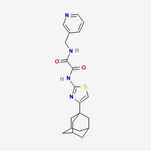 molecular formula C21H24N4O2S B5230067 N-[4-(1-adamantyl)-1,3-thiazol-2-yl]-N'-(3-pyridinylmethyl)ethanediamide 
