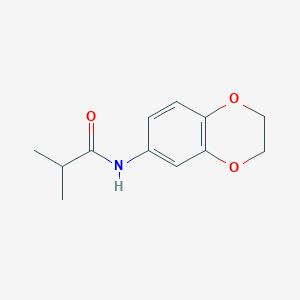 molecular formula C12H15NO3 B5230081 N-(2,3-dihydro-1,4-benzodioxin-6-yl)-2-methylpropanamide 
