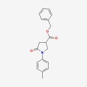 benzyl 1-(4-methylphenyl)-5-oxo-3-pyrrolidinecarboxylate