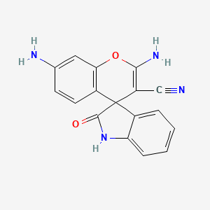 molecular formula C17H12N4O2 B5230085 2,7-diamino-2'-oxo-1',2'-dihydrospiro[chromene-4,3'-indole]-3-carbonitrile 
