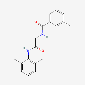 molecular formula C18H20N2O2 B5230107 N-{2-[(2,6-dimethylphenyl)amino]-2-oxoethyl}-3-methylbenzamide 