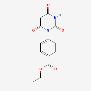 molecular formula C13H12N2O5 B5230114 ethyl 4-(2,4,6-trioxotetrahydro-1(2H)-pyrimidinyl)benzoate CAS No. 5240-60-8