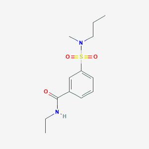molecular formula C13H20N2O3S B5230132 N-ethyl-3-{[methyl(propyl)amino]sulfonyl}benzamide 
