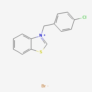 3-(4-chlorobenzyl)-1,3-benzothiazol-3-ium bromide
