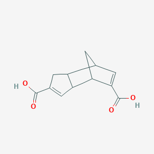 molecular formula C12H12O4 B052302 3a,4,7,7a-Tetrahydro-4,7-methanoindene-2,5-dicarboxylic Acid CAS No. 24305-09-7