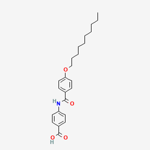 molecular formula C24H31NO4 B5230237 4-{[4-(decyloxy)benzoyl]amino}benzoic acid 