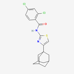 molecular formula C20H20Cl2N2OS B5230239 N-[4-(1-adamantyl)-1,3-thiazol-2-yl]-2,4-dichlorobenzamide 
