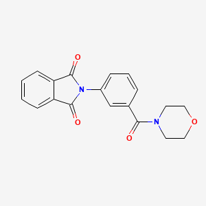 molecular formula C19H16N2O4 B5230300 2-[3-(4-morpholinylcarbonyl)phenyl]-1H-isoindole-1,3(2H)-dione 