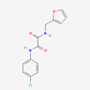 molecular formula C13H11ClN2O3 B5230334 N-(4-chlorophenyl)-N'-(2-furylmethyl)ethanediamide 