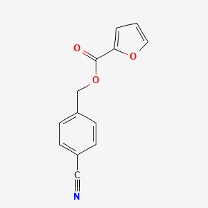 molecular formula C13H9NO3 B5230399 4-cyanobenzyl 2-furoate 