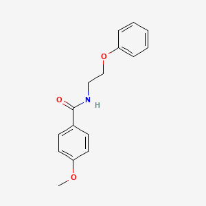 molecular formula C16H17NO3 B5230417 4-methoxy-N-(2-phenoxyethyl)benzamide 
