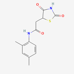 molecular formula C13H14N2O3S B5230421 N-(2,4-dimethylphenyl)-2-(2,4-dioxo-1,3-thiazolidin-5-yl)acetamide 