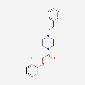 molecular formula C20H23FN2O2 B5230454 1-[(2-fluorophenoxy)acetyl]-4-(2-phenylethyl)piperazine 
