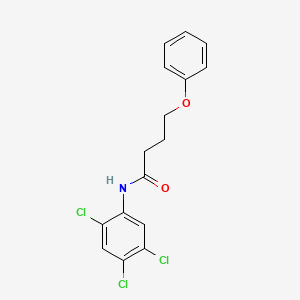 molecular formula C16H14Cl3NO2 B5230464 4-phenoxy-N-(2,4,5-trichlorophenyl)butanamide 