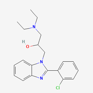 molecular formula C20H24ClN3O B5230489 1-[2-(2-chlorophenyl)-1H-benzimidazol-1-yl]-3-(diethylamino)-2-propanol 