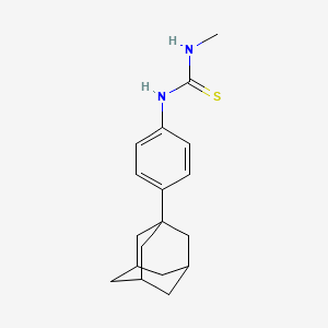molecular formula C18H24N2S B5230498 N-[4-(1-adamantyl)phenyl]-N'-methylthiourea 