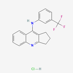 molecular formula C19H16ClF3N2 B5230527 N-[3-(trifluoromethyl)phenyl]-2,3-dihydro-1H-cyclopenta[b]quinolin-9-amine hydrochloride 