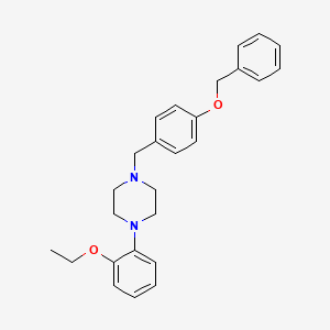 molecular formula C26H30N2O2 B5230575 1-[4-(benzyloxy)benzyl]-4-(2-ethoxyphenyl)piperazine 