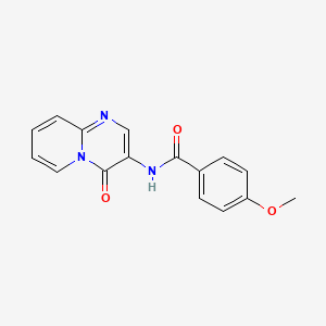 molecular formula C16H13N3O3 B5230623 4-methoxy-N-(4-oxo-4H-pyrido[1,2-a]pyrimidin-3-yl)benzamide 