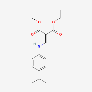 molecular formula C17H23NO4 B5230653 diethyl {[(4-isopropylphenyl)amino]methylene}malonate 