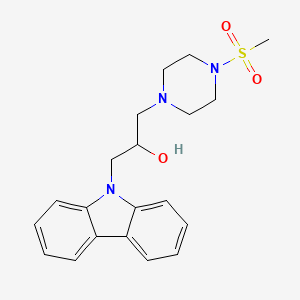 molecular formula C20H25N3O3S B5230694 1-(9H-carbazol-9-yl)-3-[4-(methylsulfonyl)-1-piperazinyl]-2-propanol 