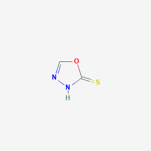 molecular formula C2H2N2OS B052307 1,3,4-Oxadiazole-2-thiol CAS No. 38733-42-5