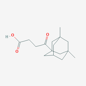 molecular formula C16H24O3 B5230752 4-(3,5-dimethyl-1-adamantyl)-4-oxobutanoic acid 