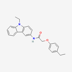 molecular formula C24H24N2O2 B5230770 N-(9-ethyl-9H-carbazol-3-yl)-2-(4-ethylphenoxy)acetamide 