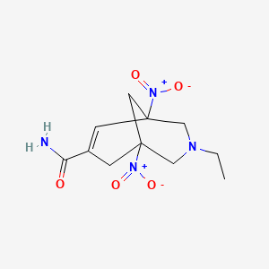 molecular formula C11H16N4O5 B5230777 3-ethyl-1,5-dinitro-3-azabicyclo[3.3.1]non-6-ene-7-carboxamide 