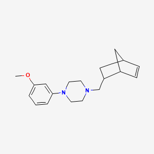 molecular formula C19H26N2O B5230780 1-(bicyclo[2.2.1]hept-5-en-2-ylmethyl)-4-(3-methoxyphenyl)piperazine 