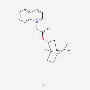molecular formula C21H26BrNO2 B5230786 1-{2-oxo-2-[(1,7,7-trimethylbicyclo[2.2.1]hept-2-yl)oxy]ethyl}quinolinium bromide 