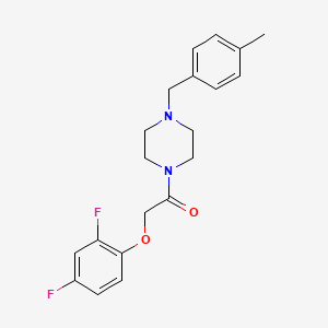 molecular formula C20H22F2N2O2 B5230834 1-[(2,4-difluorophenoxy)acetyl]-4-(4-methylbenzyl)piperazine 