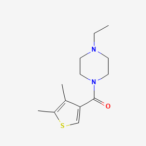 molecular formula C13H20N2OS B5230894 1-[(4,5-dimethyl-3-thienyl)carbonyl]-4-ethylpiperazine 