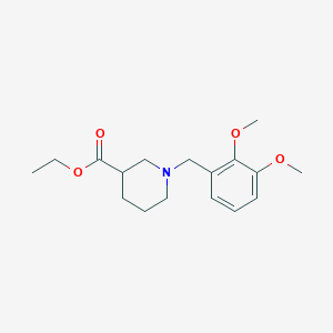 molecular formula C17H25NO4 B5230895 ethyl 1-(2,3-dimethoxybenzyl)-3-piperidinecarboxylate 